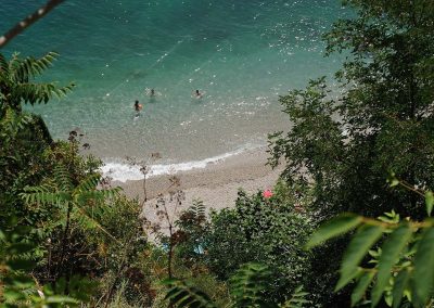 spiaggia dall'alto