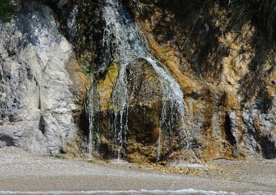 cascata in spiaggia